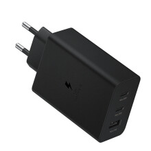 Adapter Netzteil Trio 65W - 2 x USB-C - 1 x USB-A - Schwarz - ohne Kabel