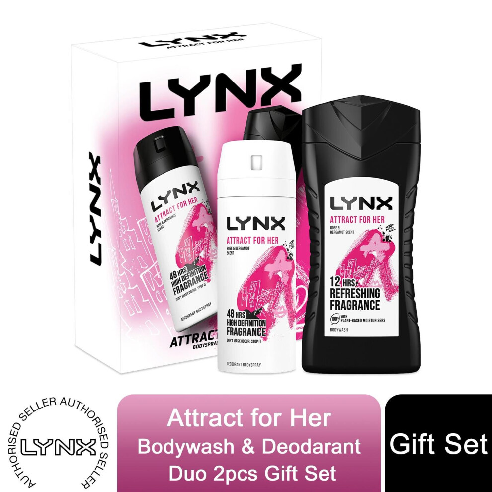 (Buy 1) Lynx Attract for Her Duo Gift Set For Her