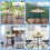 Gymax Mosaic Round Table Retro Mosaic Side Table with Iron Frame 3