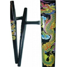 PLAYWELL BLACK DRAGON TONFAS MARTIAL ARTS TRAINING WEAPONS
