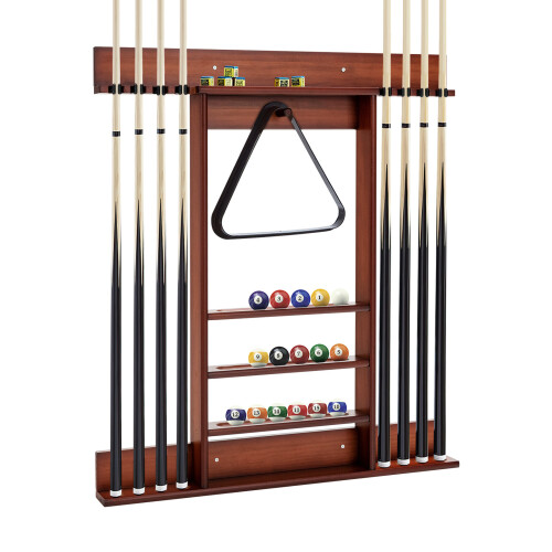 Costway Billiards Pool Cue Rack Only Wall Mounted Billiard Stick Holder
