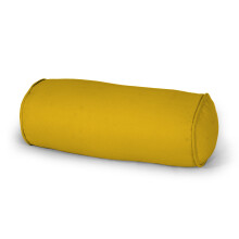 (Mustard, Medium 15x45 cm) Round Shaped Bolster Pillow Case -100% Cotton cover Long Orthopaedic back Neck & Head Support Pillowcase Cylinder Bed Sleeping Pillow Case Covers