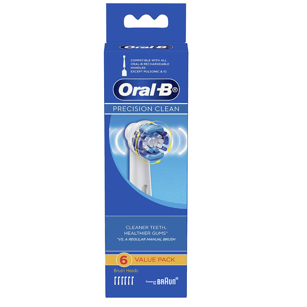 Oral B - Precision Clean Replacement Brush Heads, 6-Count