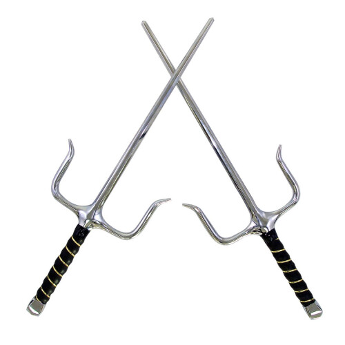 (19.5 Inches) PLAYWELL SAI CHROME DAGGERS - OCTAGONAL