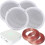 Loops 80W Mini WiFi Stereo Amplifier & 4x 80W Bathroom Ceiling Speaker Audio System 1
