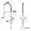 NES Home Modern Dual Lever Pull Out Kitchen Mixer Tap Faucet Chrome 2