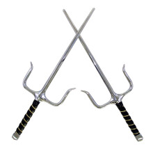 (18 Inches) PLAYWELL SAI CHROME DAGGERS - OCTAGONAL