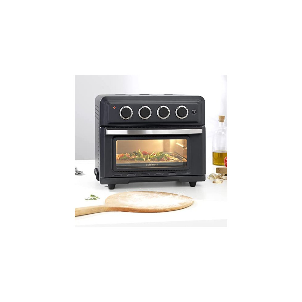 Cuisinart Air Fryer Mini Oven, 7 Functions, Air Fry, Roast, Bake, Grill, Toasties, Toast & Keep Warm, Slate Toa60u Grey