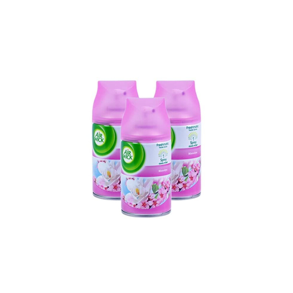 Air Wick 3X Airwick Freshmatic Max Automatic Spray Refills 250Ml Magnolia