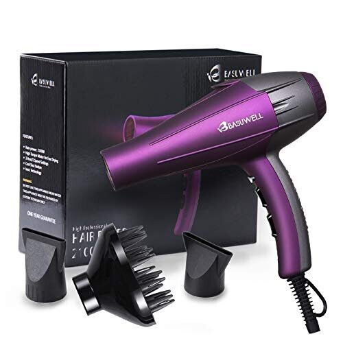 Basuwell Hair Dryer Professional Ionic Hairdryer 2100w Salon Fast Blow