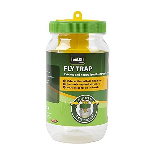 TUULKIT Disposable Fly Trap Catcher to use outdoors. Super effective at ...