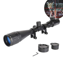 ESSLNB Air Rifle Scope 6-24x50 Rifle Scopes with Mil-Dot Rangefinder AOEG 5 Brightness Settings with 20mm/22mm Picatinny Rail Mount and Covers fo