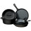 Lodge Lodge Pre-Seasoned Cast Iron 5 Piece Set, Black 1