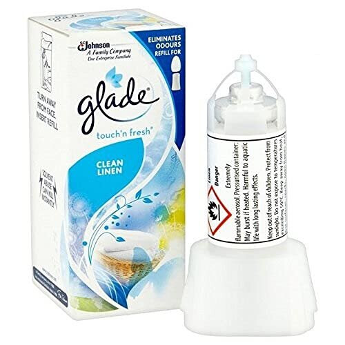 GLADE TOUCH N FRESH REFILLS CLEAN LINEN 10ML EACH (PACK OF 6)