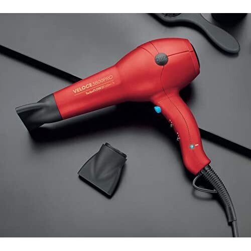 Diva Diva Pro Styling Veloce 3800 Pro Professional Στεγνωτήρας Μαλλιών, Κόκκινο - 2200W με Ionic Conditioning, EDT108 1