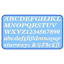 Helix 20mm 2cm Italic Letter Stencil