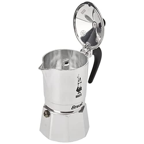 Bialetti Bialetti 0005923"Break Espresso Maker for 3 Cups, Aluminium, Black 1