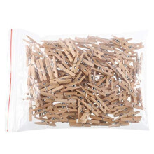 atnight Mini Wooden Pegs,150pcs Mini Pegs for Decorative Photo Wall, DIY Decorations, Photo Clips, Wooden Clothes Pegs, Tiny Pegs for Arts and Cr