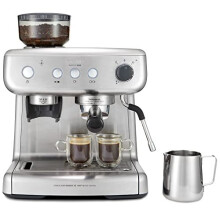 Breville Barista Max Espresso Machine | Latte & Cappuccino Coffee Maker with Integrated Bean Grinder & Steam Wand | 2.8 L Water Tank | 15 Bar Ita