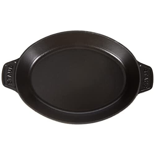 STAUB Oval Hot Plate, Black, 23 cm 1