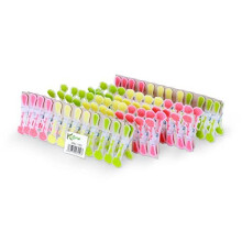 K-ONE 48 Pieces Strong Clothes Pegs for Laundry Washing Line | Airer Clips Grip Dry Garden | Laundry Pegs for Strong Windproof Supplies Soft Rubb