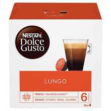 NESCAFÉ Dolce Gusto Lungo Coffee Pods, 16 Capsules (Pack of 3, Total 48 Capsules, 48 Servings)