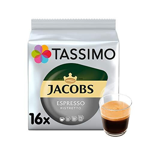 Tassimo Tassimo Jacobs Espresso Ristretto Coffee Pods - 5 Packs (80 Drinks)