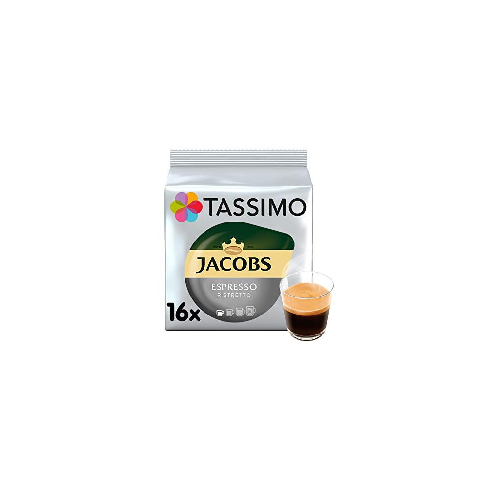 Tassimo Jacobs Espresso Ristretto Coffee Pods - 5 Packs (80 Drinks)