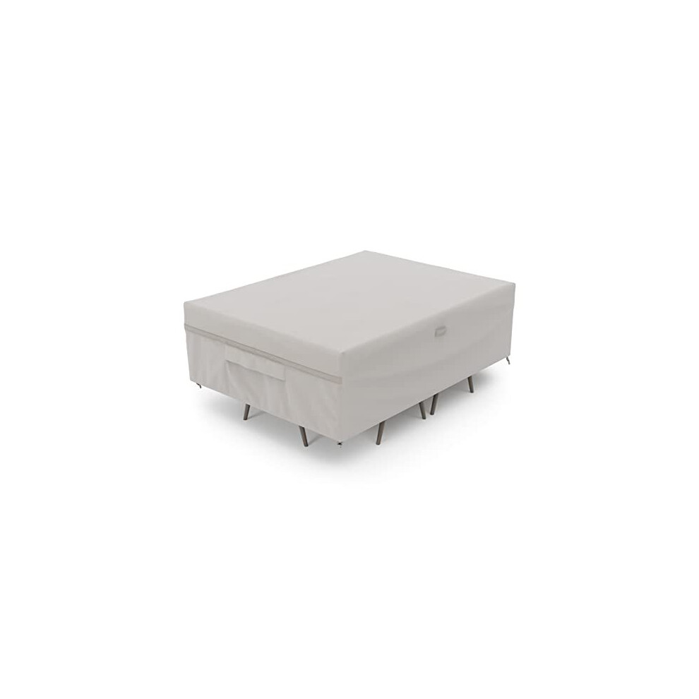 MR. COVER Patio Furniture Cover Waterproof, Rectangular Outdoor Table and Chair Cover, 138 L x 76 W x 30H Inches, Rip-Resistant and UV-Protection