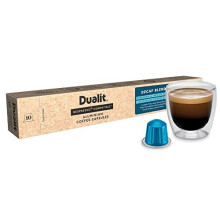 Nespresso Compatible* Decaf Recyclable Aluminium Coffee Capsules by Dualit | 50 Pack - 5 X 10 Pk - 50 Servings of Premium Eco Friendly Coffee Po