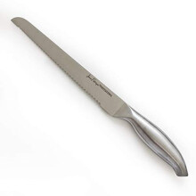 Chopaholic Bread Knife - 9" | Homemade Bread and Pastry Knife with Sharp Serrated Blade and a Sleek, Ergonomic Stainless Steel Handle | from Jean