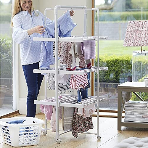 Easylife Heated Airer with timer XL size Strong Sturdy
