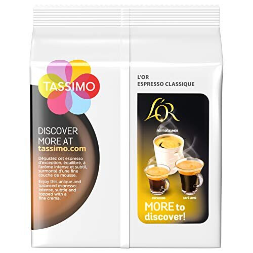 Tassimo Tassimo LOr Espresso Classic Coffee Pods - 5 Packs (80 Drinks) 2