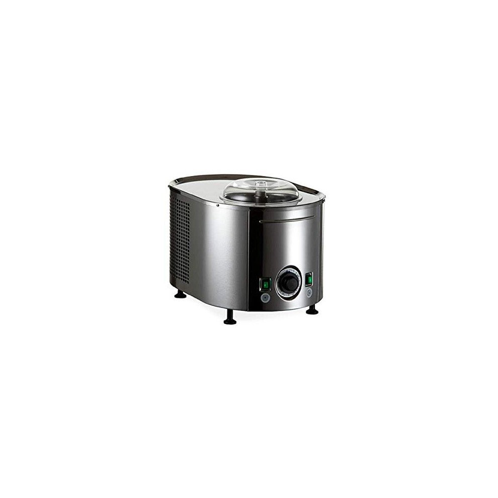 Musso Lussino 4080 Piccolo ice cream maker in stainless steel Made in Italy
