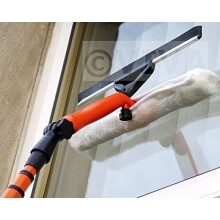 3.5M TELESCOPIC WINDOW CLEANER KIT WINDOW CLEANING EQUIPMENT SQUEEGEE SOFT HEAD