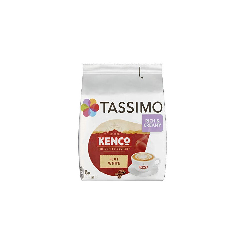 Tassimo Kenco Flat White Coffee Pods (16 pods, 8 servings)