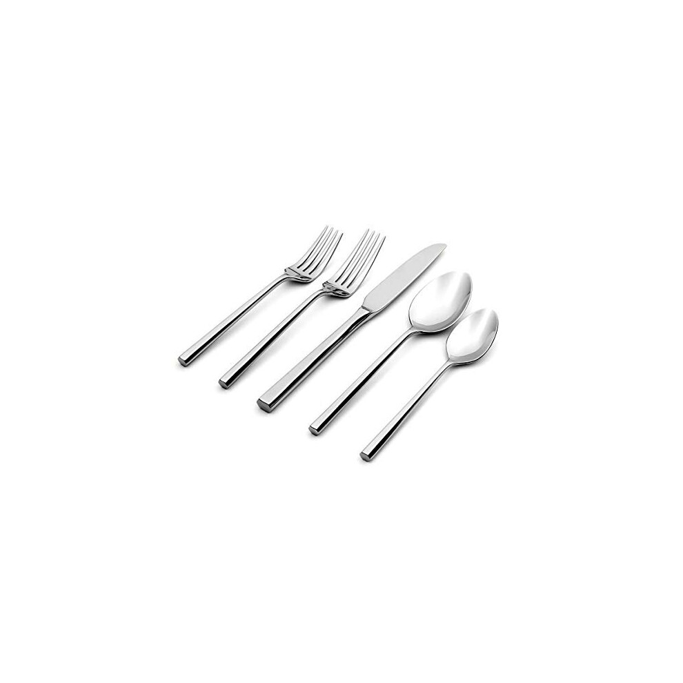 Oneida Diameter 20 Piece Fine Flatware Set, Service for 1 , 18/10 Stainless Steel, Silverware Set, Dishwasher Safe