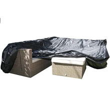 SpeedwellStar Large Garden Rattan Sofa Furniture Cover Waterproof Breathable Quality Fitted Rectangle Table Cube Corner 280 CM 6 - 8 Seater Patio