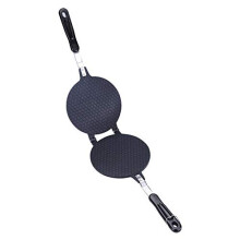 Non-Stick Waffle Cone Maker, Aluminum Alloy Egg Roll Machine Crepe Maker Ice Cream Cones Maker Kitchen Baking Tool with Long Handle for Gas Stove
