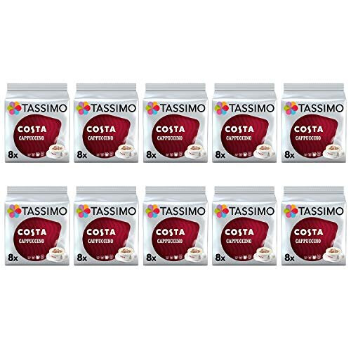 Tassimo Tassimo Costa Cappuccino Coffee Pods - 10 Packs (80 Drinks)