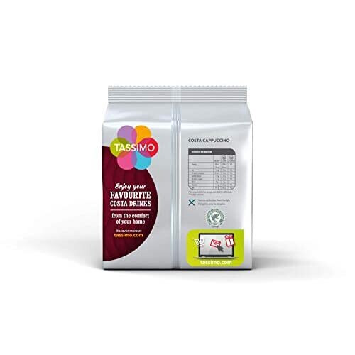 Tassimo Tassimo Costa Cappuccino Coffee Pods - 10 Packs (80 Drinks) 2