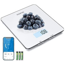 RENPHO Electronic Digital Kitchen Scales with Tare Function, Food Weighing Cooking Scale for Baking and Calorie Counting, Tempered Glass Platform