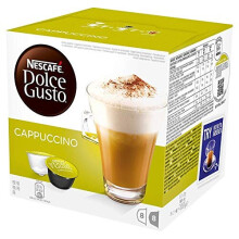NESCAFÉ DOLCE GUSTO Cappuccino Coffee Pods, 16 Capsules (Pack of 6 - Total 96 Capsules,) (Cappuccino - 48 Servings