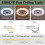 Ceiling Fan with Lamp, Crystal Ceiling Fan with LED Light, 72W Modern LED Dimmable Ceiling Light,Adjustable Wind Speed, with Remote Control,Resta 6
