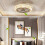 Ceiling Fan with Lamp, Crystal Ceiling Fan with LED Light, 72W Modern LED Dimmable Ceiling Light,Adjustable Wind Speed, with Remote Control,Resta 2