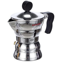 Alessi AAM33 / 1 - Design Espresso Coffee Maker, Aluminum Body, Handle and Knob in Thermoplastic Resin, 1 Cup