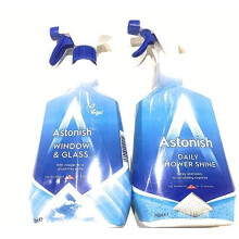 Astonish Cleaning Sprays - Window & Glass Cleaner Spray & Daily Shower Cleaning Spray Twin Pack