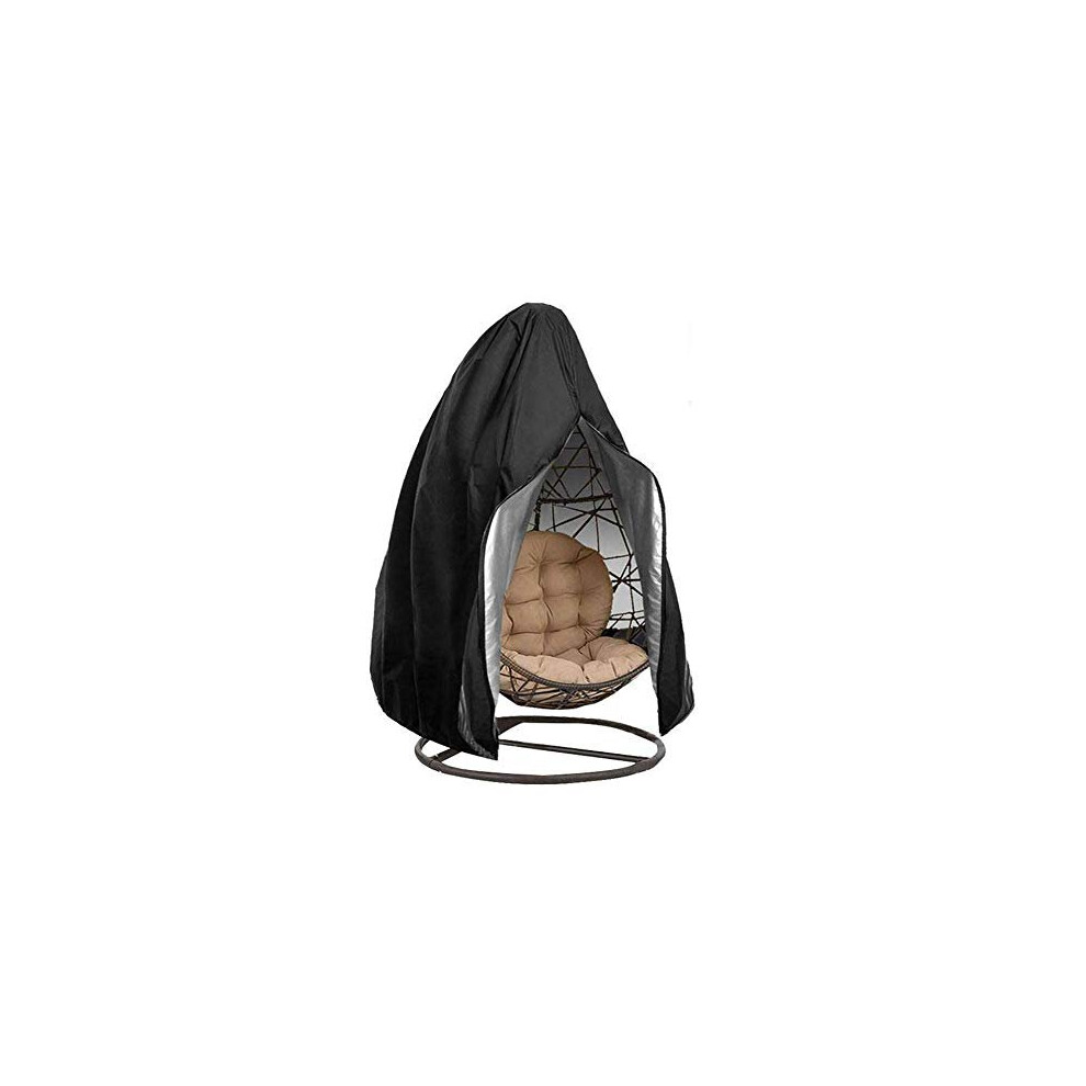 Patio Hanging Egg Chair Cover with Zipper Drawstring, Waterproof Lightweight Outdoor Swing Chair Cover Anti-UV Chair Dust Protector for Garden Ho
