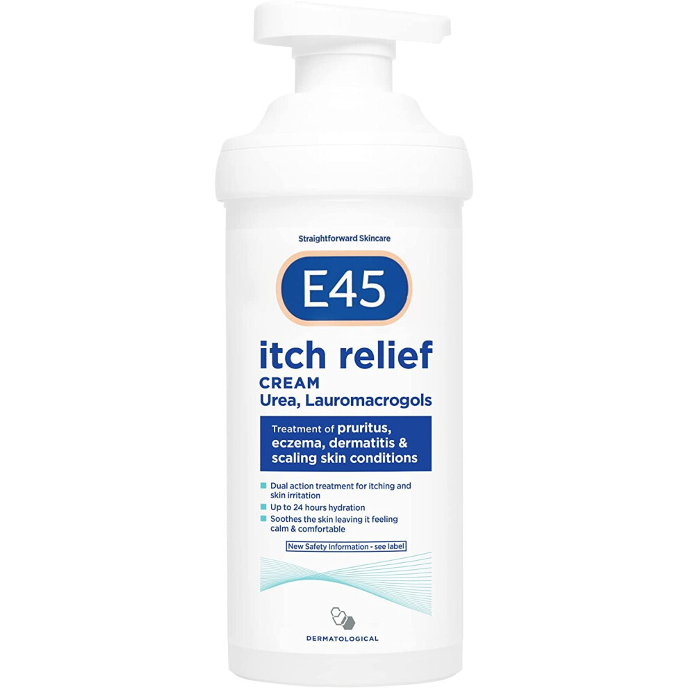 E45 - Itch Relief Cream - Itchy And Irritated Skin - 500g