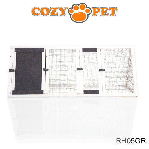 COZY PET Triangular Rabbit Hutch Cozy Pet Grey Guinea Pig Hutches Ferret Runs RH05GR 2